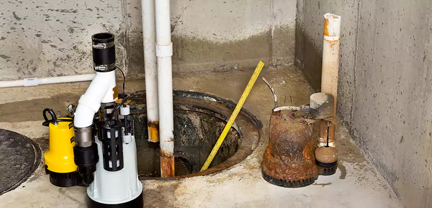 Installing Sump Pump in Finished Basement in Fair Lawn, NJ